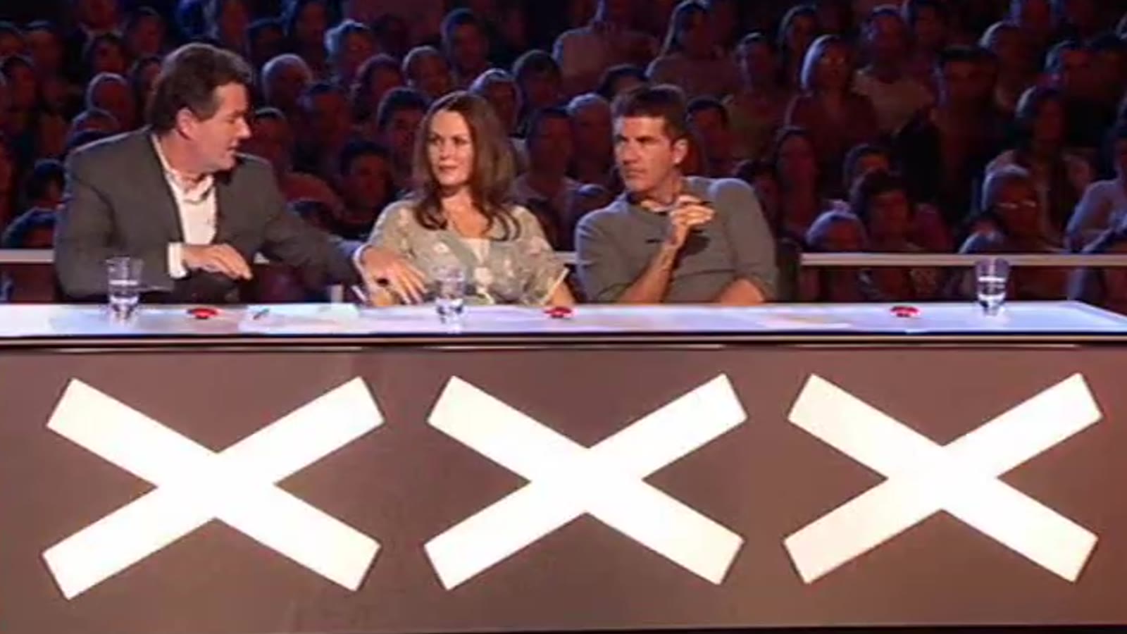 The Britain's Got Talent judges watching Crew 82